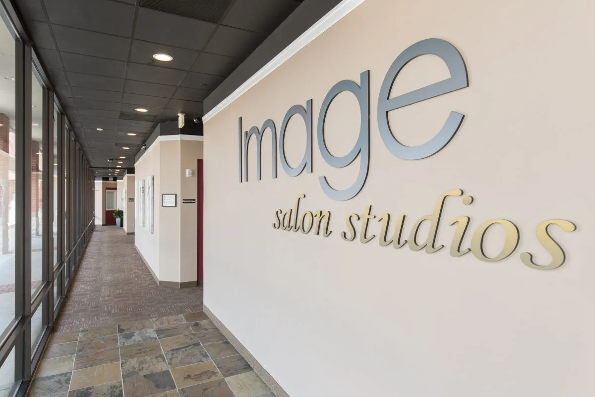 Logo wall hallway Sugar Land